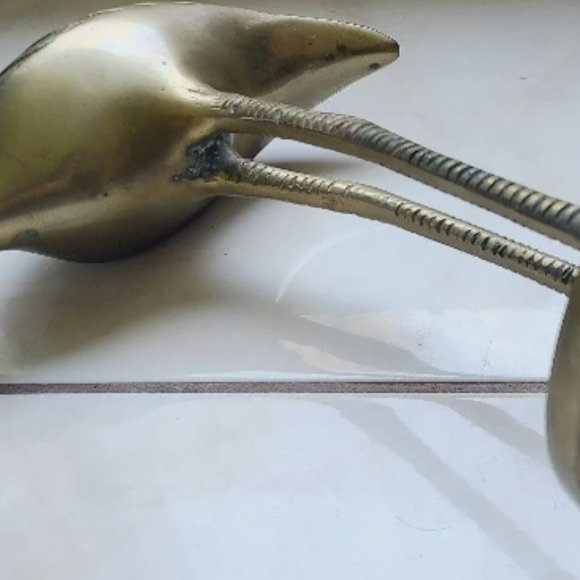 Large Mid-Century Brass Flamingo Statue By Dieter Rams 1960s Antique VERY RARE - Picture 8 of 9